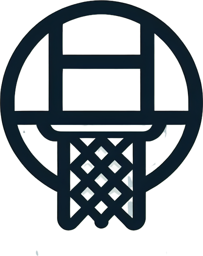 basketbol potası.
Single Game Texture. In-Game asset. 2d. Blank background. High contrast. No shadows.