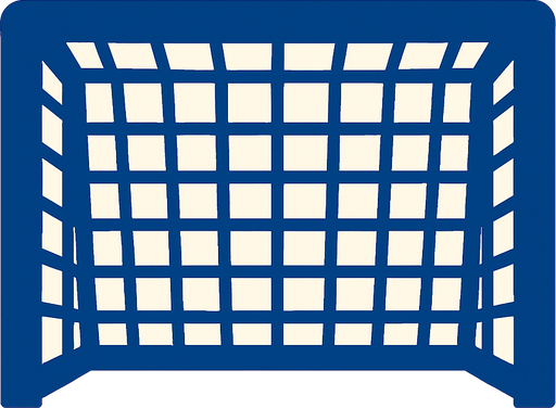 top football goal.
In-Game asset.  2d.  High contrast.  No shadows