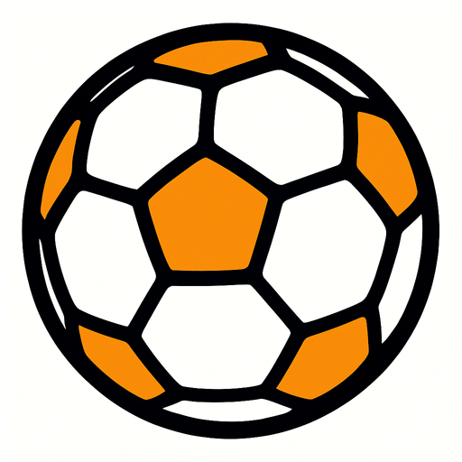 Football ball.
In-Game asset.  2d.  High contrast.  No shadows