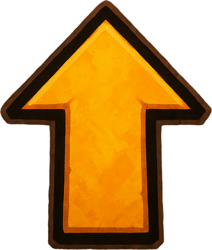 1 arrow is facing upwards.
In-Game asset.  2d.  High contrast