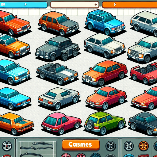 IT IS A CAR BUYING AND SELLING GAME.
Single Game Texture. In-Game asset. 2d. Blank background. High contrast. No shadows.