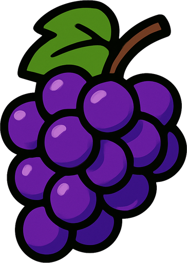 Üzüm.
In-Game asset.  2d.  High contrast.  No shadows