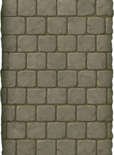 Haz una textura de piedra al fondo. Usa piedras cuadradas. A los lados haz arbustos pequeños.