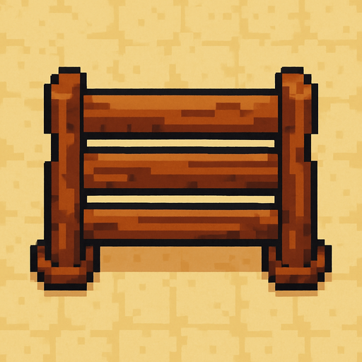 2d pixel art obstacle upview.
In-Game asset.  2d.  High contrast.  No shadows