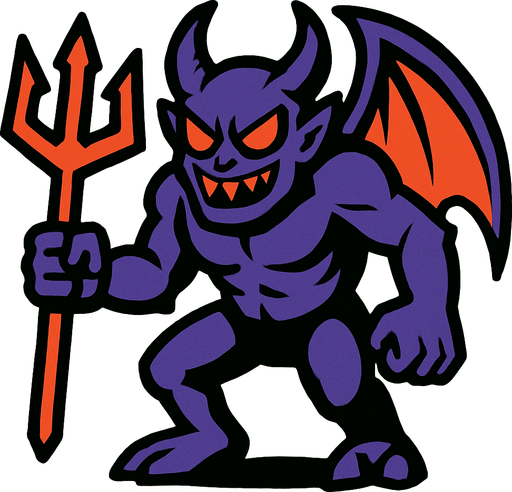 Evil enemy.
In-Game asset.  2d.  High contrast.  No shadows