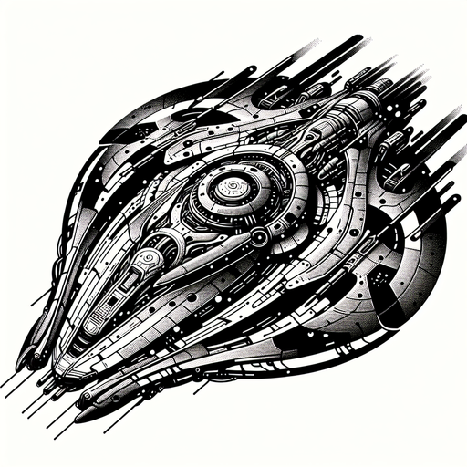 space alien ship.
Single Game Texture. In-Game asset. 2d. Blank background. High contrast. No shadows.
