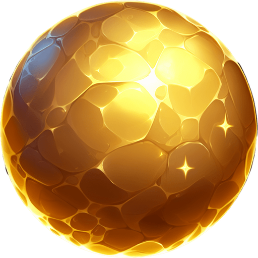 Gold.
Single Game Texture.  In-Game asset.  2d.  Blank background.  High contrast.  No shadows