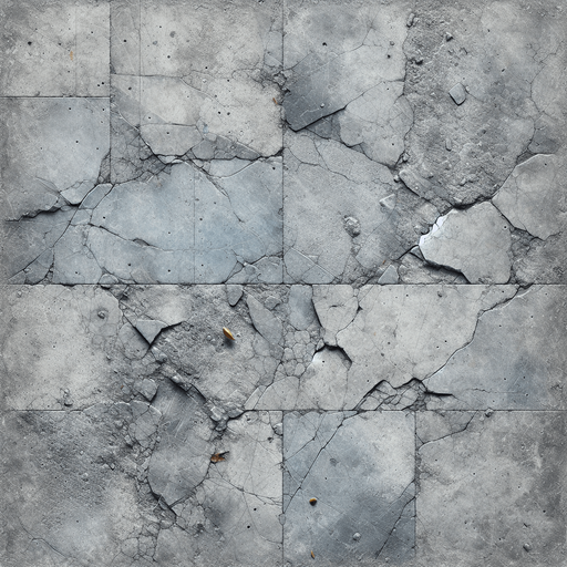 Photorealistic Concrete pavement, top view