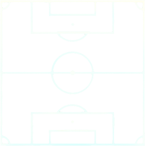 Futbol sahası.
In-Game asset.  2d.  High contrast.  No shadows