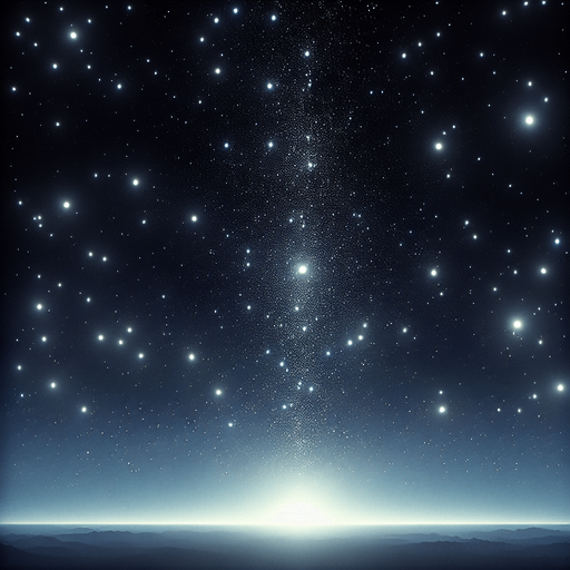 Starry sky.
Single Game Texture. In-Game asset. 2d. Blank background. High contrast. No shadows.