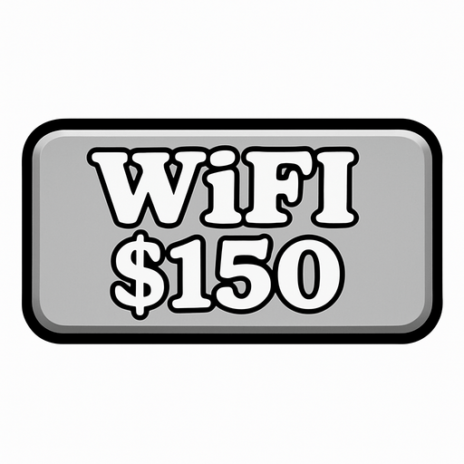 Make button silver and change test to say 'WiFi $150'