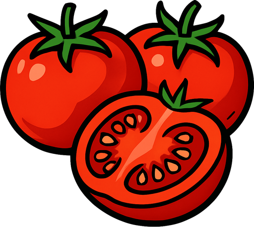 domates.
In-Game asset.  2d.  High contrast.  No shadows