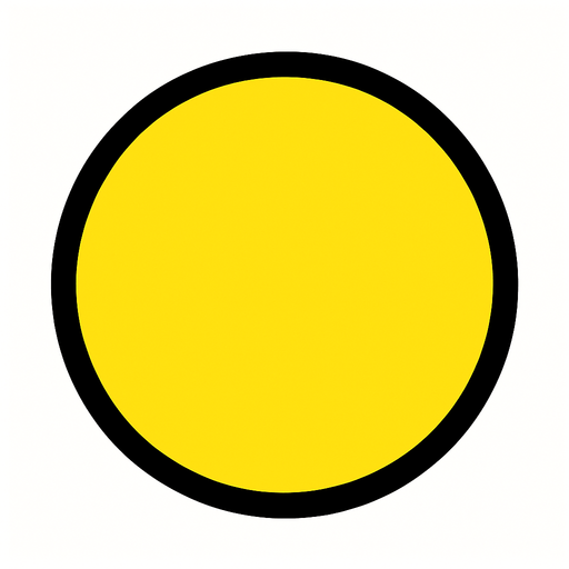 Yellow ball.
In-Game asset.  2d.  High contrast.  No shadows