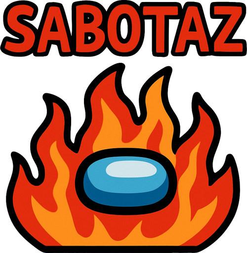 sabotaz  among us.
In-Game asset.  2d.  High contrast.  No shadows