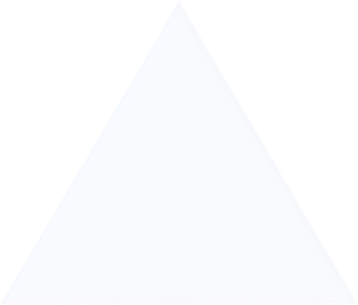 simple 2d white filled triangle shape.