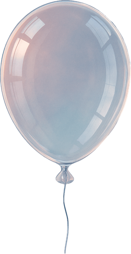 Transparent ballon shape.