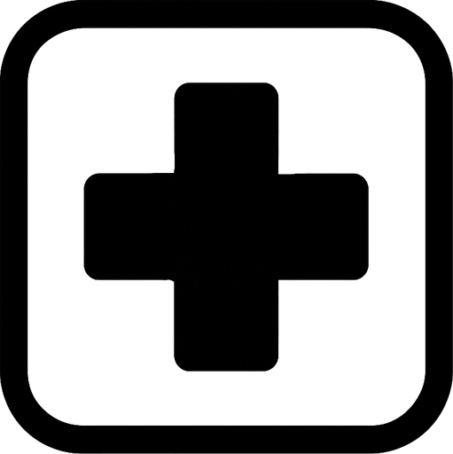 Minimalist medical icon.
In-Game asset.  2d.  High contrast.  No shadows