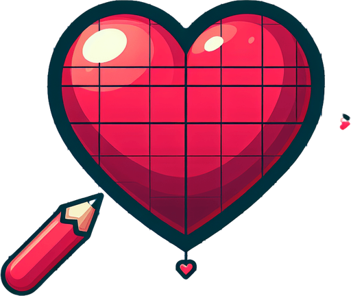 Heart.
Single Game Texture.  In-Game asset.  2d.  High contrast.  No shadows