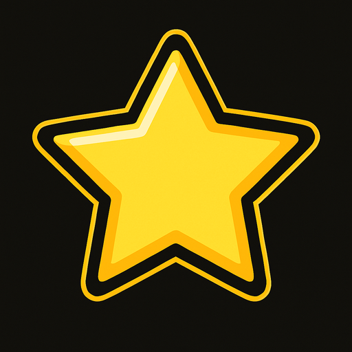 star.
In-Game asset.  2d.  High contrast.  No shadows