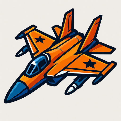 Jet.
In-Game asset.  High contrast.  No shadows