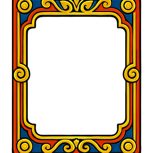 Card border.
In-Game asset.  2d.  High contrast.  No shadows
