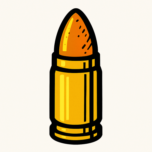 silah mermisi.
In-Game asset.  2d.  High contrast.  No shadows