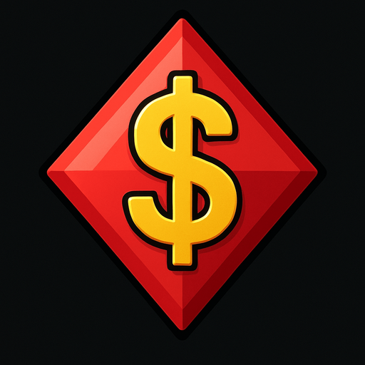 Just the diamond from this picture with a dollar sign in the center