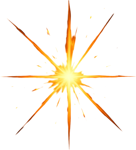 burst of light in all directions.
In-Game asset