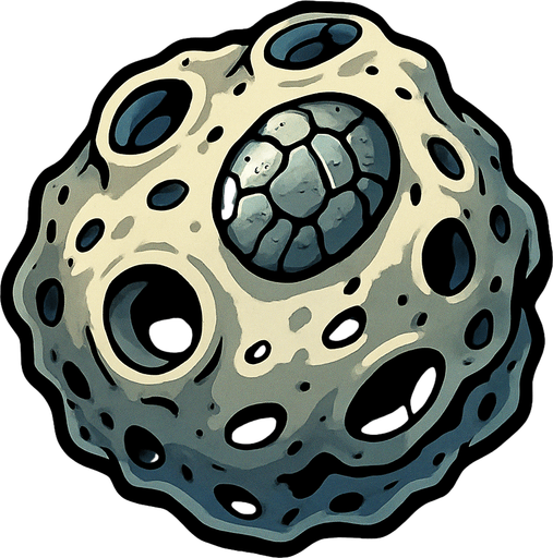 Asteroid Nikel - Yazısız.
In-Game asset.  2d.  High contrast.  No shadows