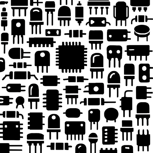 Metal con pequeños componentes de electrónica, ocupar toda la imagen, visto desde arriba.
In-Game asset.  2d.  High contrast.  No shadows