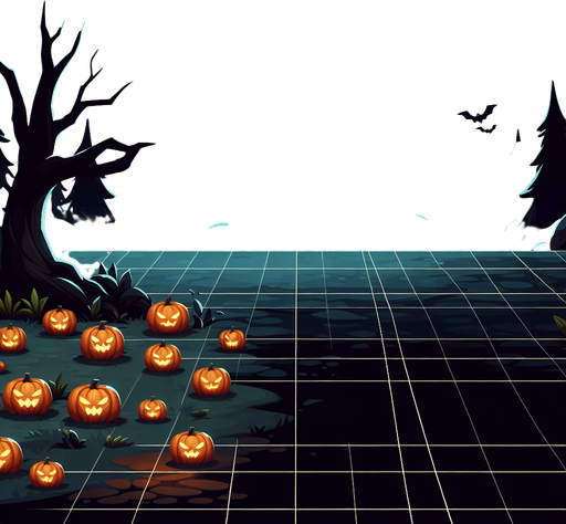 Halloween moonlight.
Single Game Texture. In-Game asset. 2d. Blank background. High contrast. No shadows.