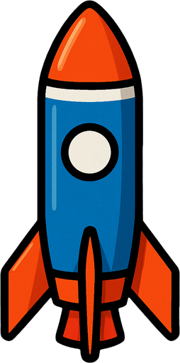 create a missile rocket.
In-Game asset.  2d.  High contrast.  No shadows