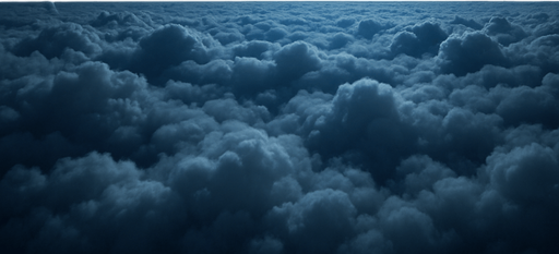 above the clouds by a bright night, no visible moon
Photorealistic