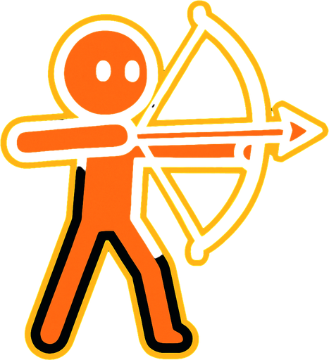 Cöp adam elinda yay olsun.
In-Game asset.  2d.  High contrast.  No shadows