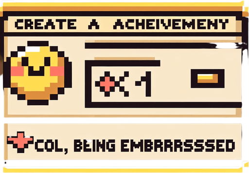 Make a 8-bit achievement.
Title:cool, being embarrassed.
description:lose in stage 1