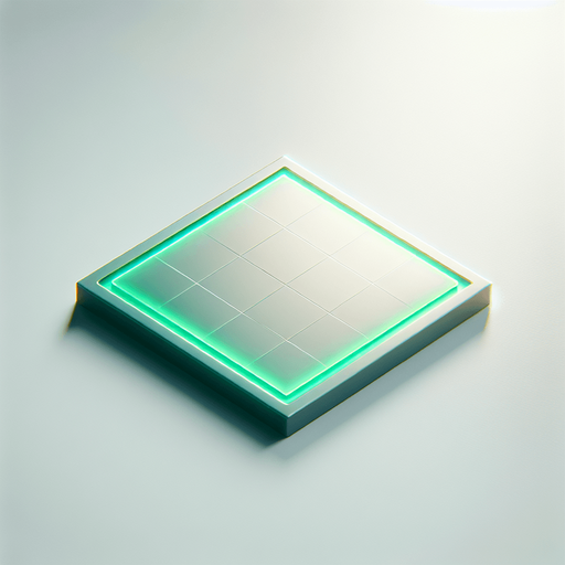 green-Tinted Tile: A clean and sleek tile design, consisting of a perfect square with a soft neon green surface. A barely noticeable, thin green border defines the edges, maintaining a smooth and minimal aesthetic. The tile is blank and pristine, embodying futuristic simplicity..
Single Game Texture. In-Game asset. 2d. Blank background. High contrast. No shadows.