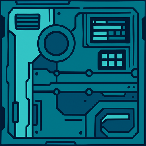 Sci-fi wall.
In-Game asset.  2d.  High contrast.  No shadows