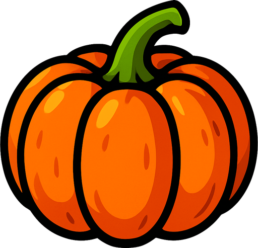 Citrouille.
In-Game asset.  2d.  High contrast.  No shadows