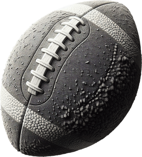 football ball Single Game Texture. In-Game asset. 2d. Blank background. High contrast. No shadows.