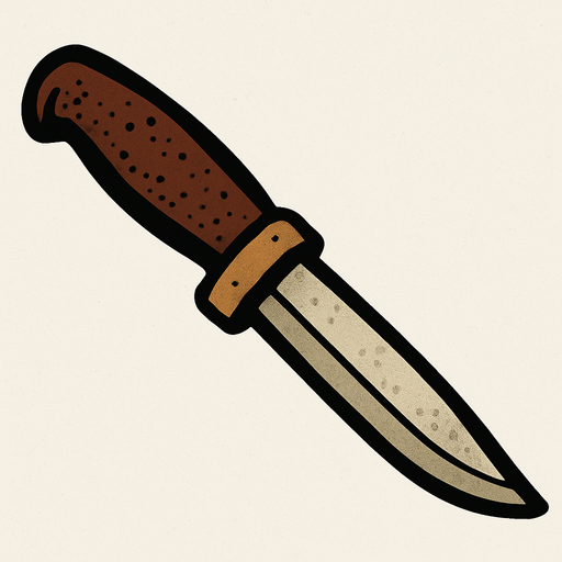 Mora knife classic.
In-Game asset.  2d.  High contrast.  No shadows