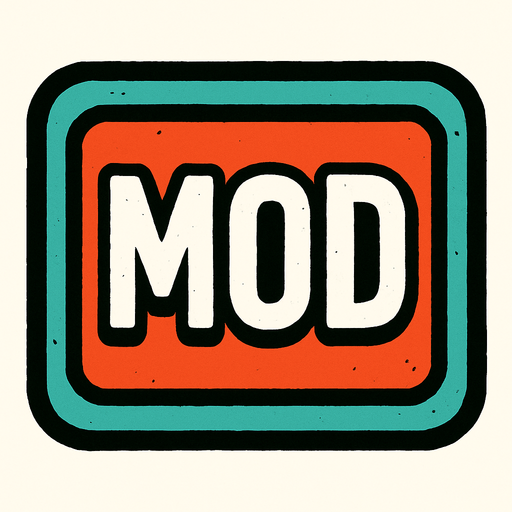 Mod butonu tasarla böyle tarz olsun.
In-Game asset.  2d.  High contrast.  No shadows
