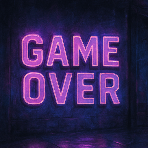 semi-realistic comic book style, moody neon lighting, lo-fi urban atmosphere, rich textures, cinematic framing, purple and blue tones, soft gradients, ambient reflections