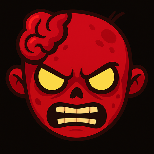Make it red and angry