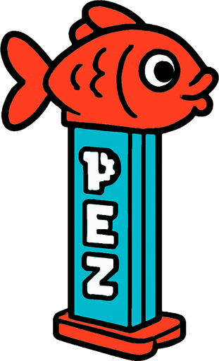 pez.
In-Game asset.  2d.  High contrast.  No shadows