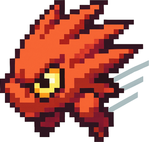 Un enemigo rapido visto desde arriba, pixel cartoon..
In-Game asset.  2d.  High contrast.  No shadows
No background