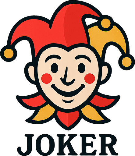 A graphic for the center of a joker card.