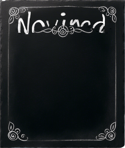 "NOVICE BLEND" handwritten in chalk