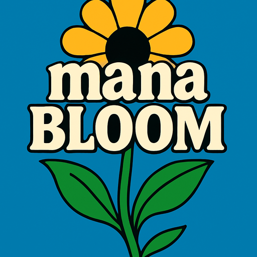 manaBloom.
2d.  High contrast.  No shadows