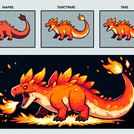 glumanda.
Single Game Texture. In-Game asset. 2d. Blank background. High contrast. No shadows.