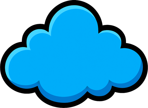 cloud.
In-Game asset.  2d.  High contrast.  No shadows